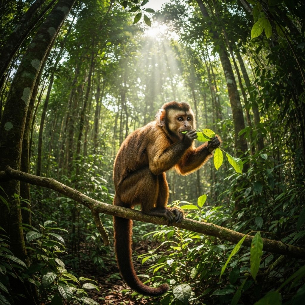 Monyet di habitat alami